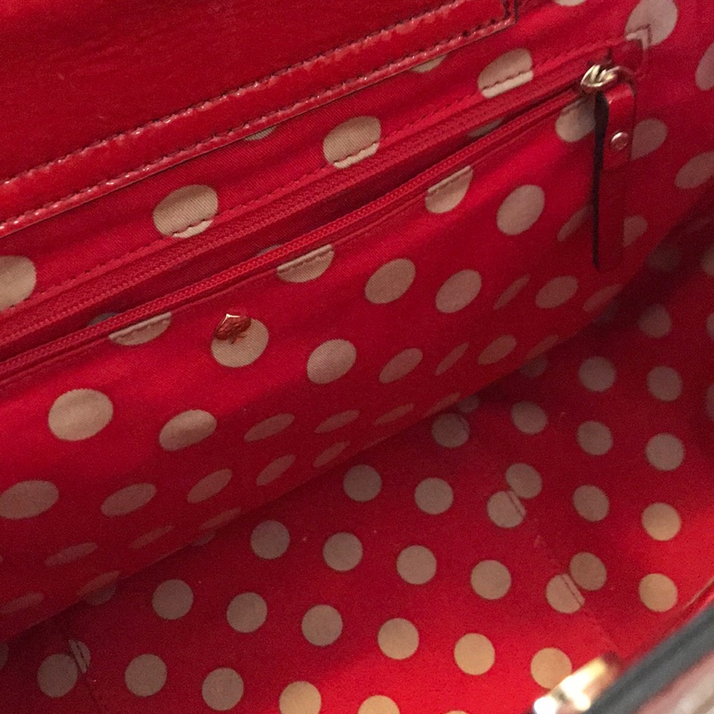 Kate Spade Carlisle Street Sylvie Handle Bag in Red patent w/ long strap. NWT - Picture 9 of 13